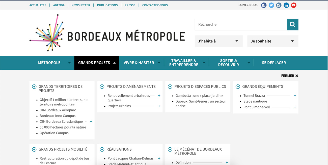 exemple de méga menu